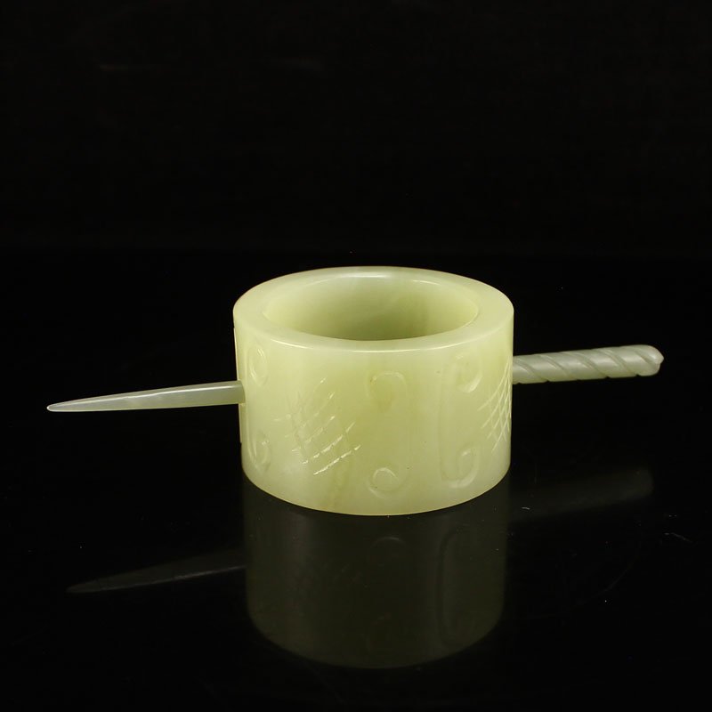 Chinese Hetian Jade Hairpin (1 of 6)