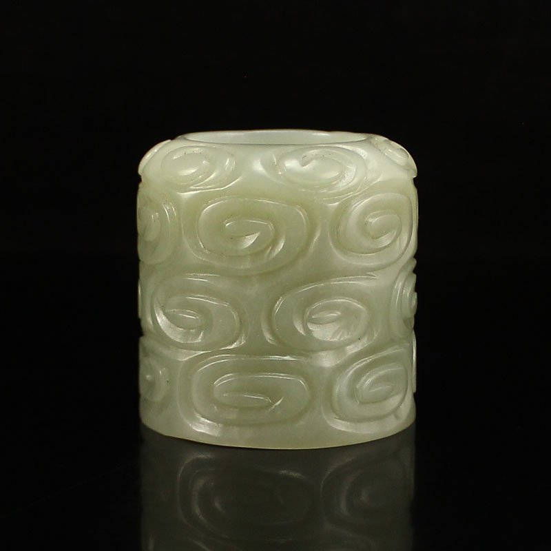 Chinese Hetian Jade Thumb Ring (1 of 6)