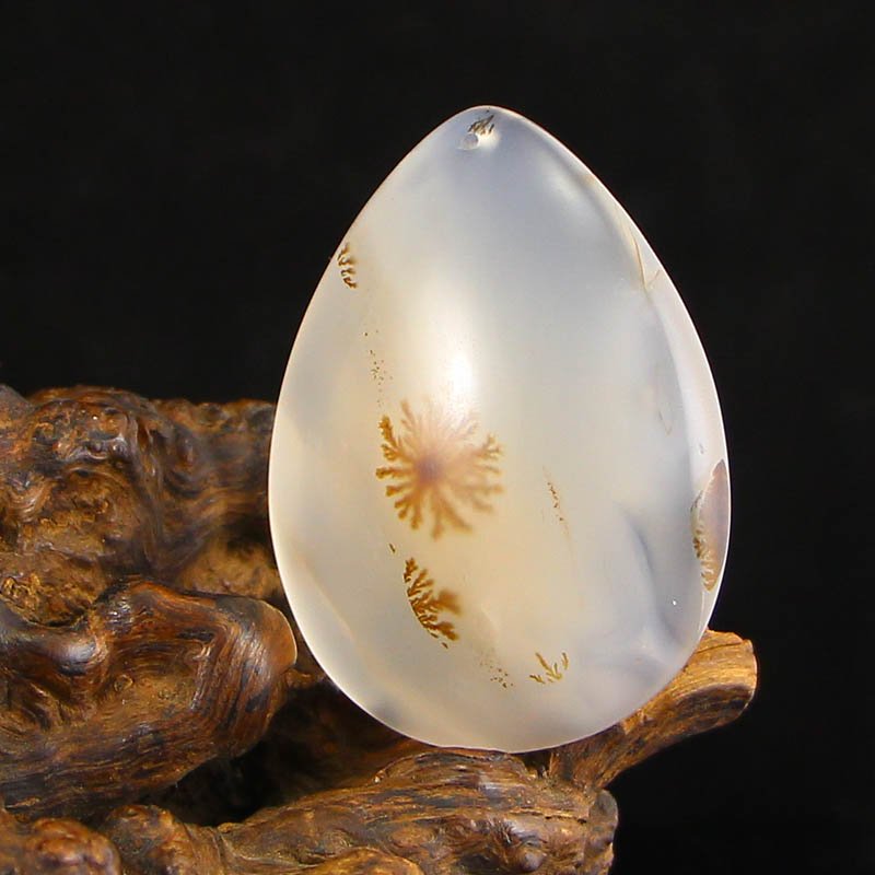 Chinese Natural Water Grass Agate Lucky Pendant (1 of 6)