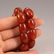Vintage Chinese Red Agate Beads Necklace - 4