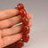 Vintage Chinese Red Agate Beads Necklace - 6