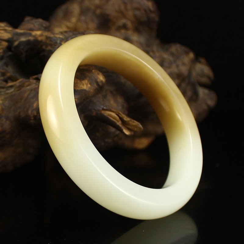 Inside Diameter 57 mm Chinese Hetian Jade Bracelet (1 of 7)