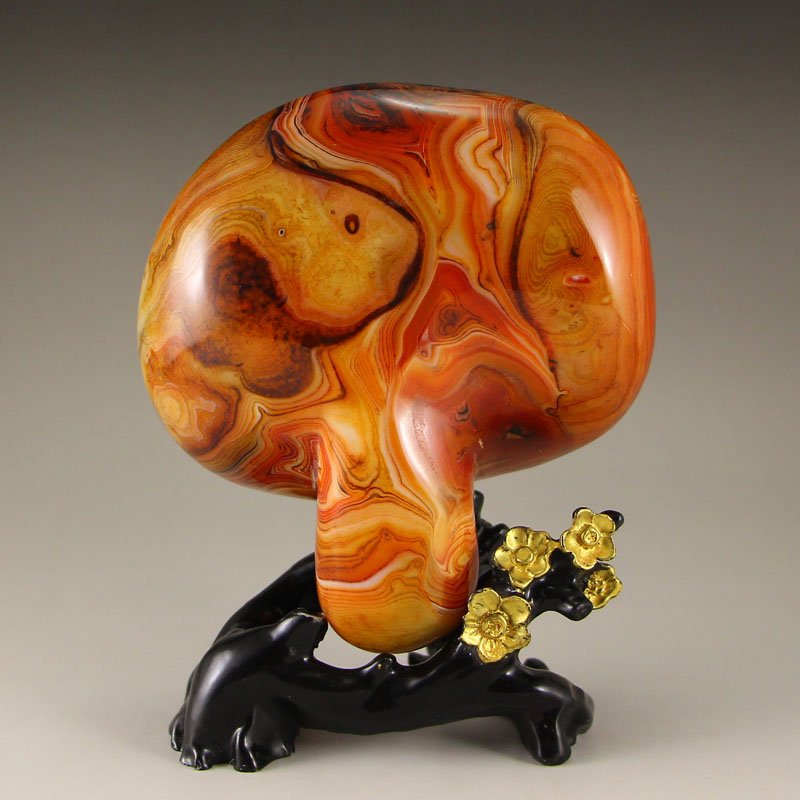 Beautiful Design Chinese Agate Original Stone Statue (1 of 6)
