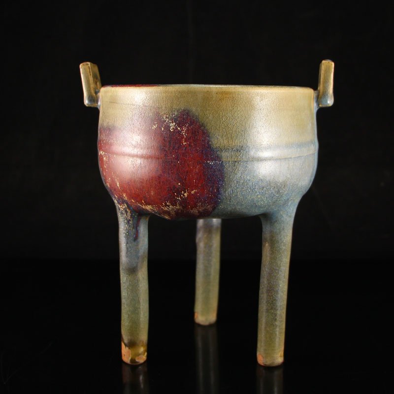 China Variable Glaze Jun Kiln Porcelain Incense Burner (1 of 7)