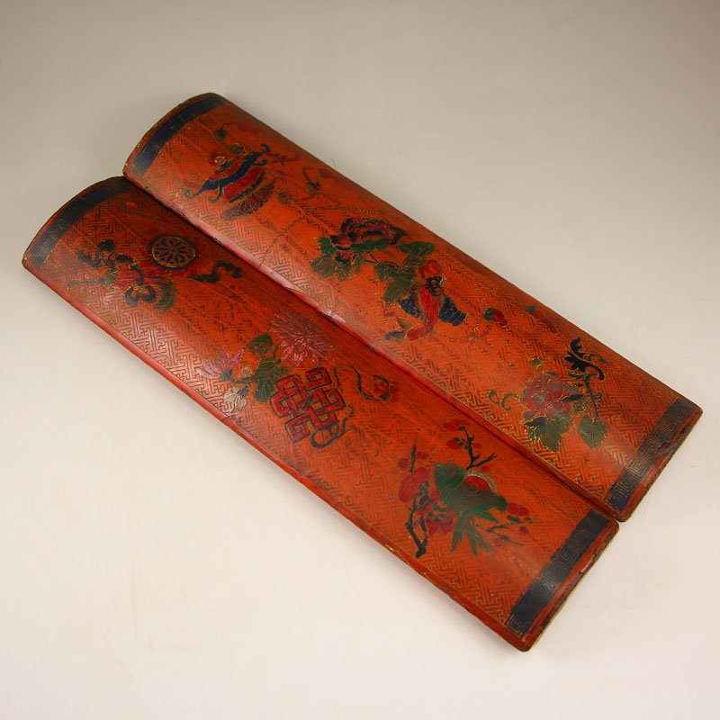 A Pair Vintage Chinese Lacquerware Paperweight (1 of 7)