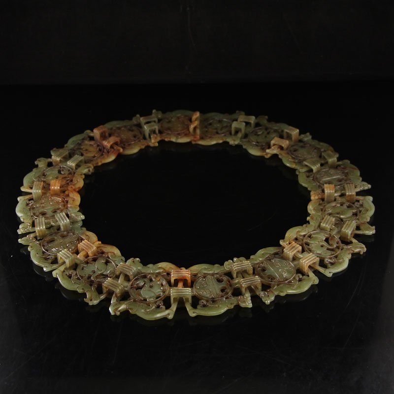 China Hetian Jade Belt Buckle Carved By One Piece Jade (1 of 6)