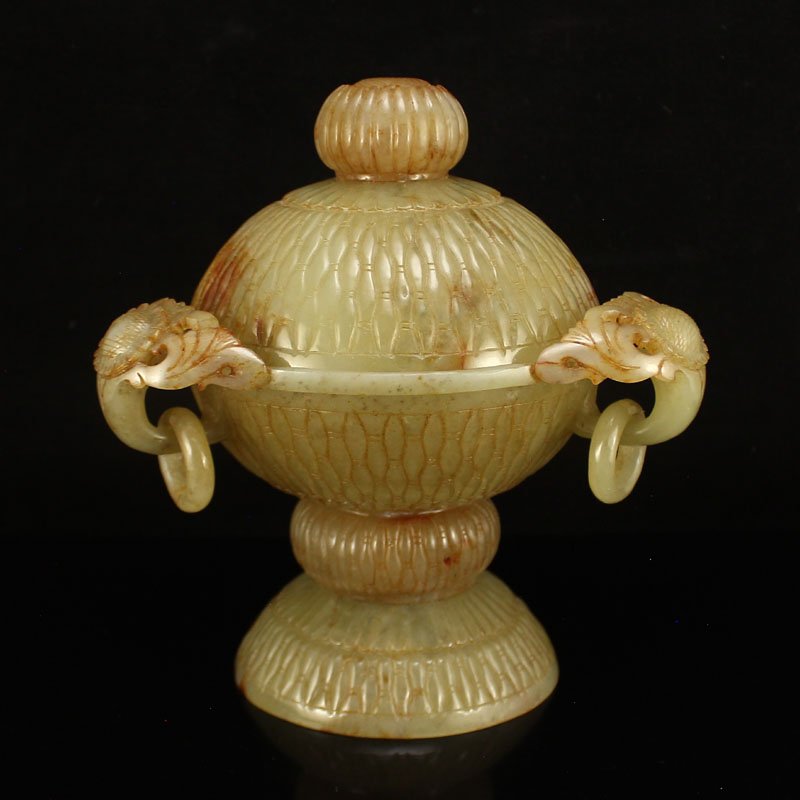 Chinese Qing Dynasty Hetian Jade Incense Burner (1 of 6)