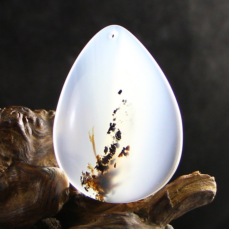 Chinese Natural Water Grass Agate Lucky Pendant (1 of 6)