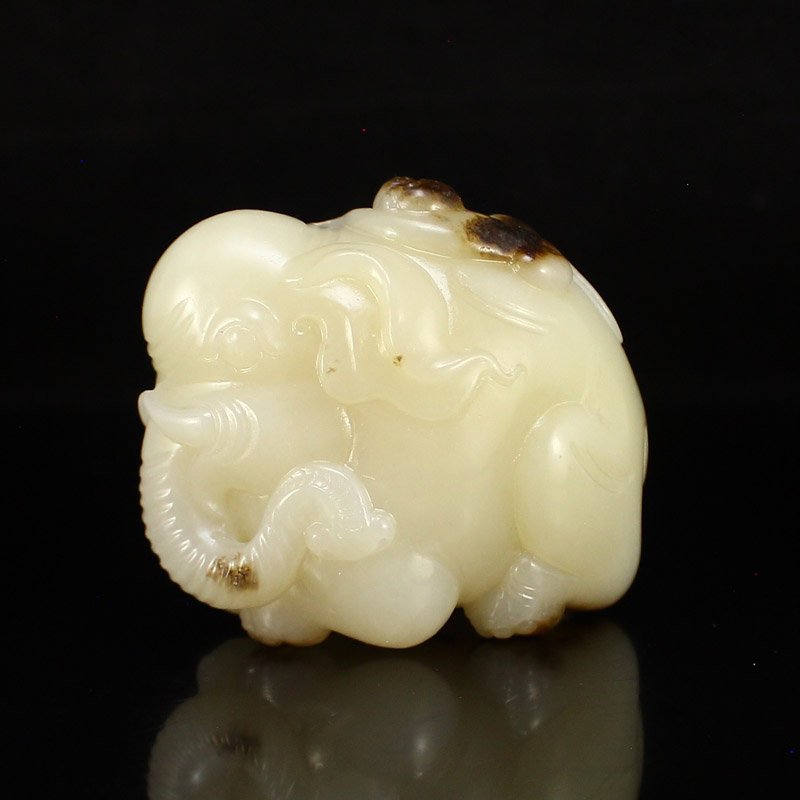 Superb Chinese Hetian Jade Statue - Elephant (1 of 7)