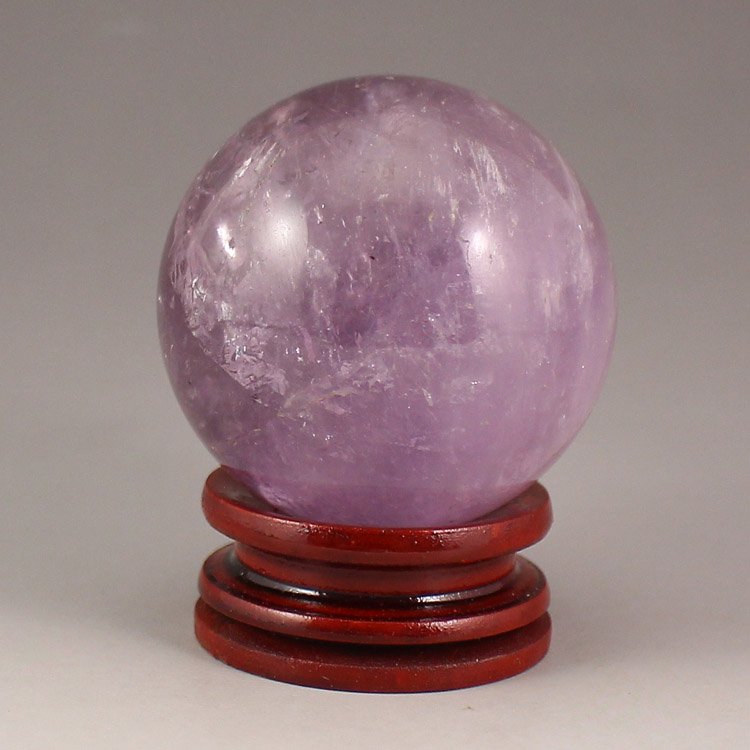 Chinese Natural Purple Crystal Feng Shui Ball Statue (1 of 8)