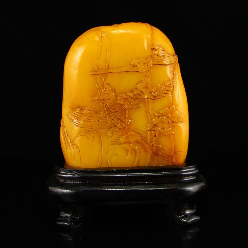 Chinese Shoushan Stone Low Relief Seal Statue (1 of 8)