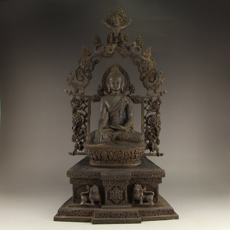 Chinese Ming Dynasty Bronze Siddhartha Buddha Statue (1 of 7)
