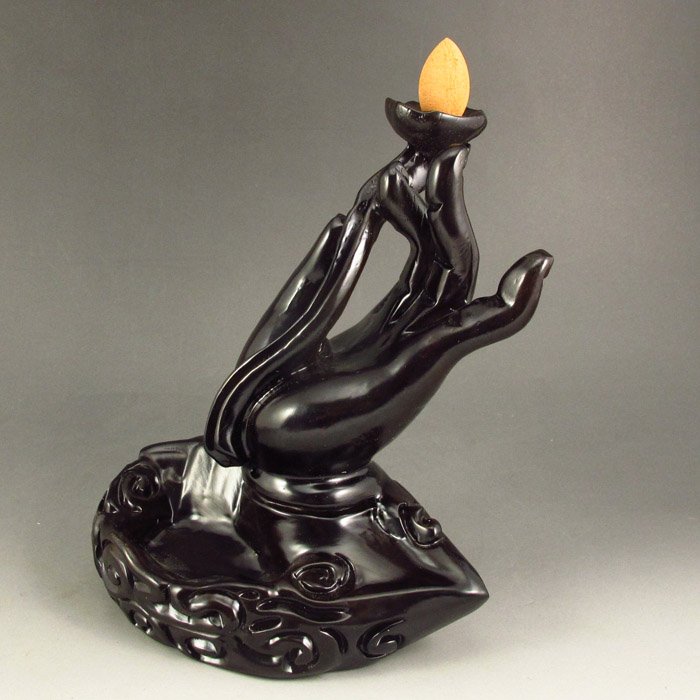Chinese Rosewood Buddha's-hand Incense Burner: Chinese Rosewood Buddha's-hand Incense Burner Dimension:190x130x85(mm)7.48x5.12x3.35(inches) Weight: 1.59 lbs/722 g