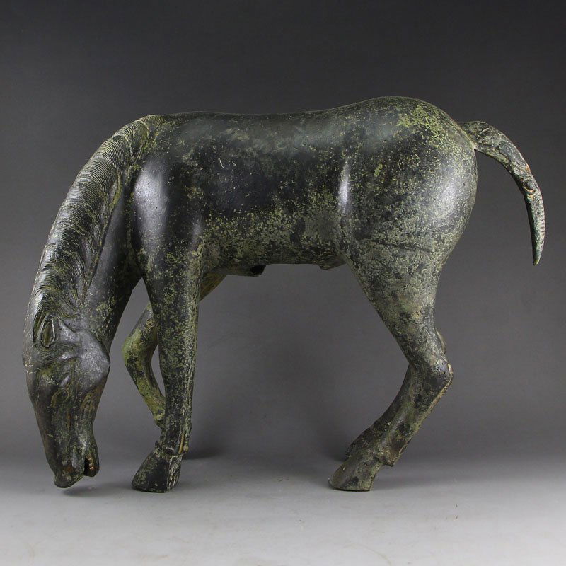 Chinese Han Dynasty Bronze Horse Statue (1 of 7)