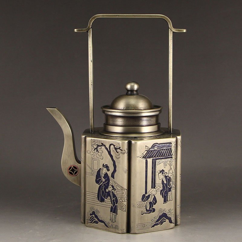 Vintage Chinese Copper Teapot (1 of 9)