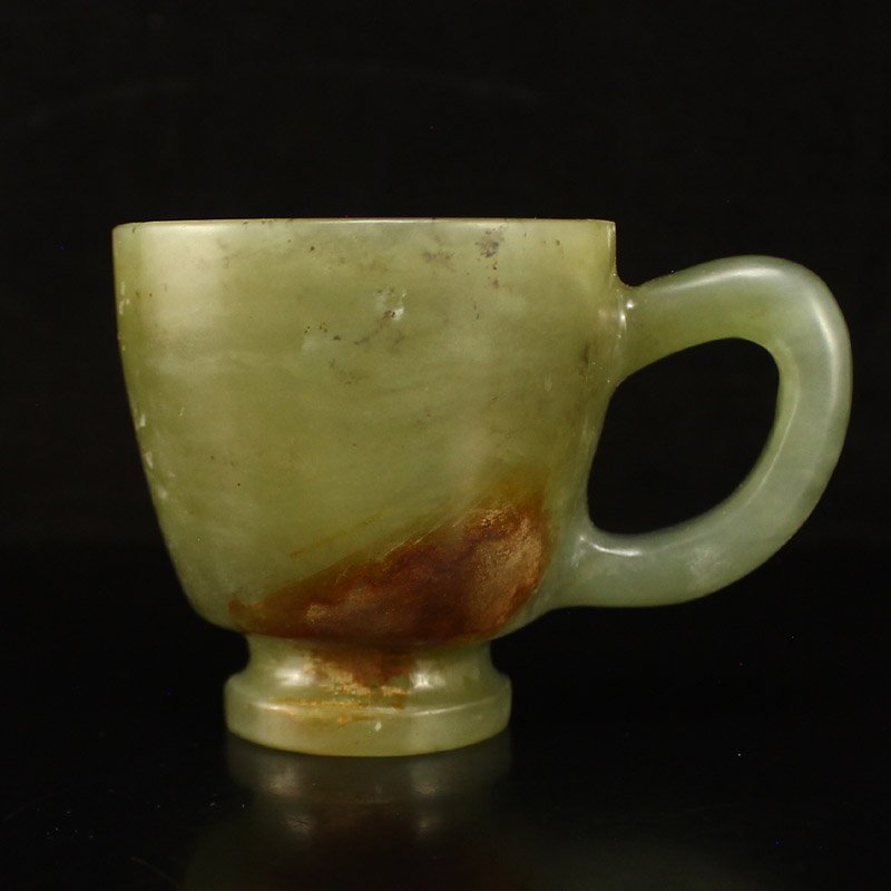 Vintage Chinese Hetian Jade Cup (1 of 6)
