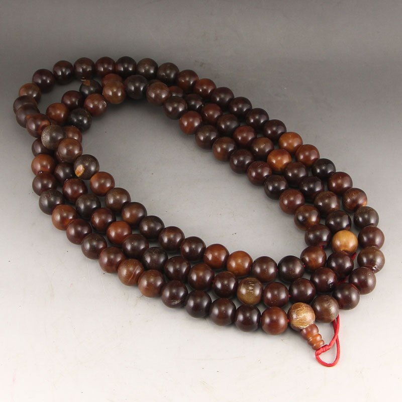 Vintage Chinese Ox Horn Beads Necklace (1 of 6)