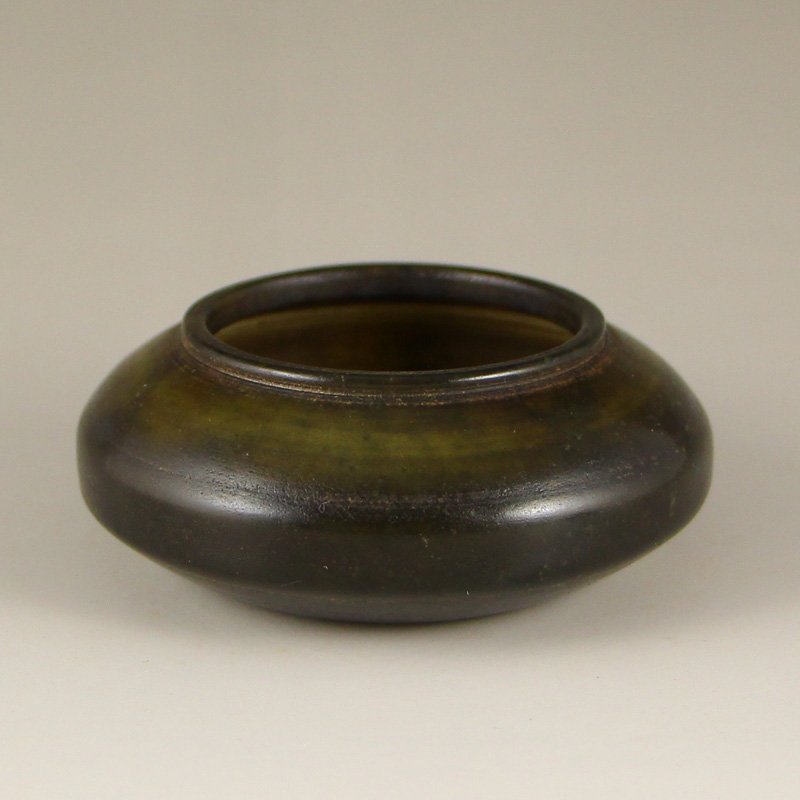 Vintage Chinese Deep Green Jade Brush Washer (1 of 6)