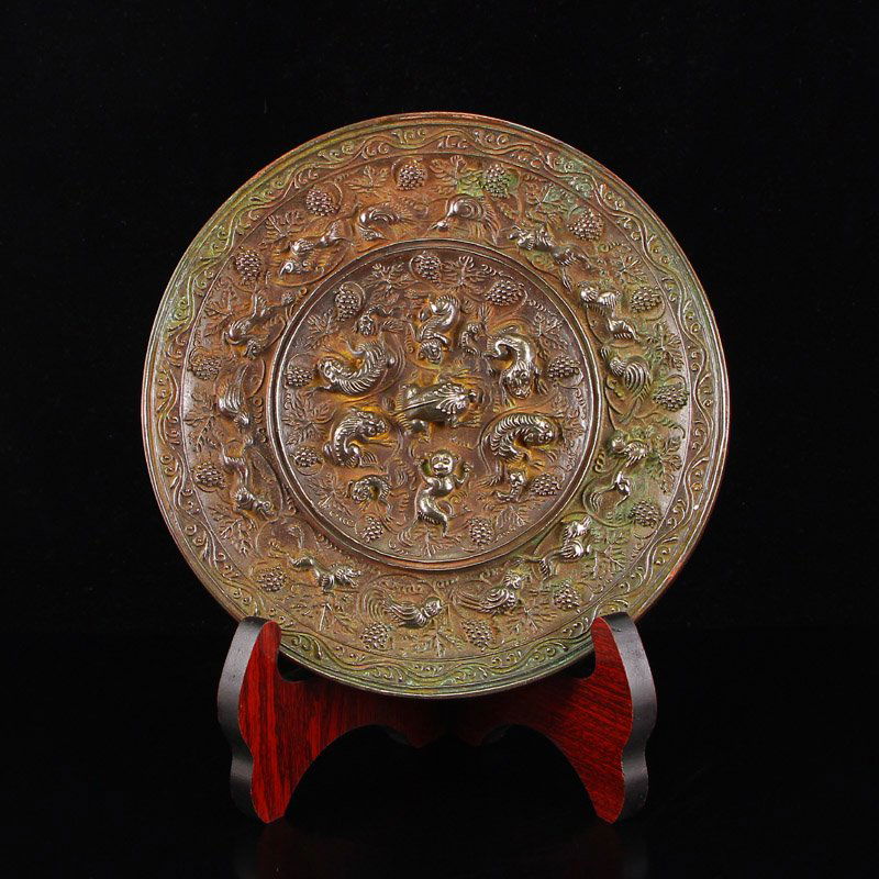 Vintage Chinese Bronze Lucky Beasts Statue (1 of 6)