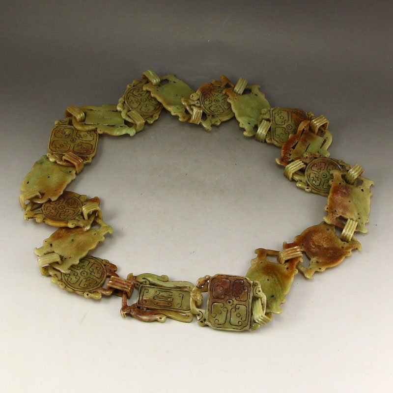 China Hetian Jade Belt Buckle Carved By One Piece Jade (1 of 7)