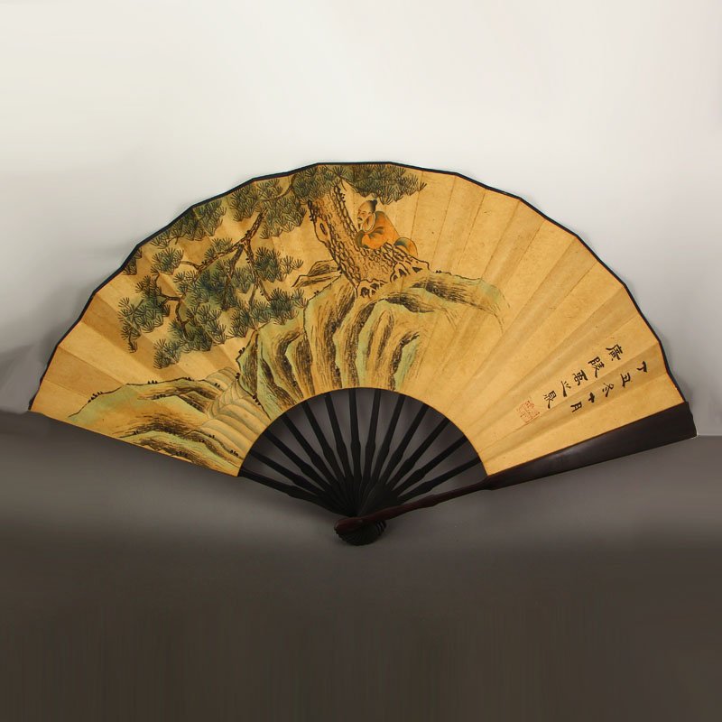 Vintage Chinese Watercolour On Xuan Paper Painting Fan (1 of 6)