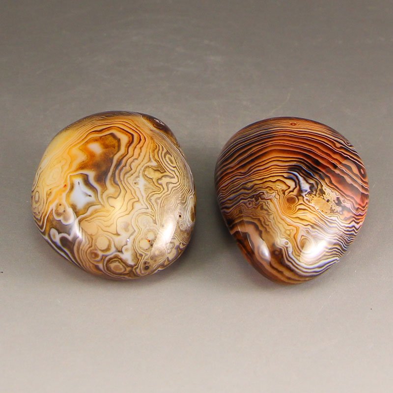 A Pair Chinese Agate Original Stone Gymnastic Ball (1 of 6)