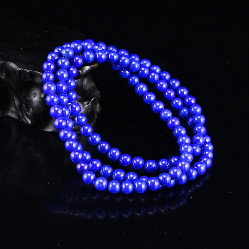 5 mm 108 Beads Natural Lapis Lazuli Necklace (1 of 6)