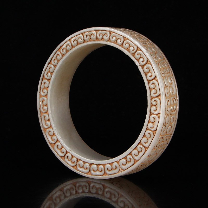 Inside Diameter 60 mm Chinese Hetian Jade Bracelet (1 of 6)