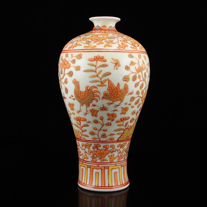 Chinese Ming Dy Night Light Porcelain Vase (1 of 11)