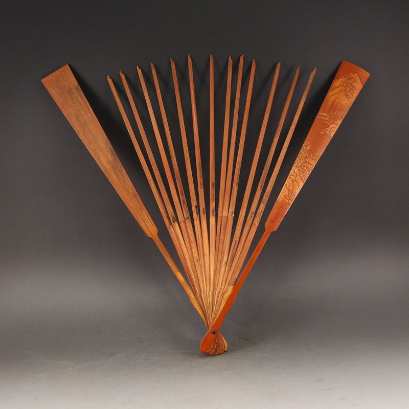 Vintage Chinese Bamboo Fan Frame (1 of 6)