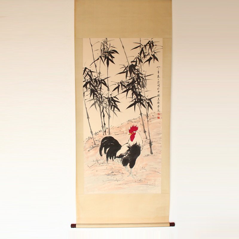Chinese Ink on Xuan Paper Rooster Painting (1 of 11)