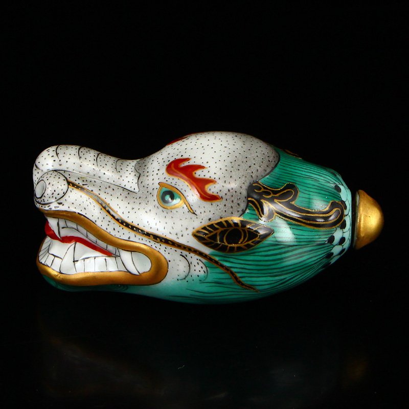 Chinese Gilt Gold Famille Rose Porcelain Snuff Bottle (1 of 7)