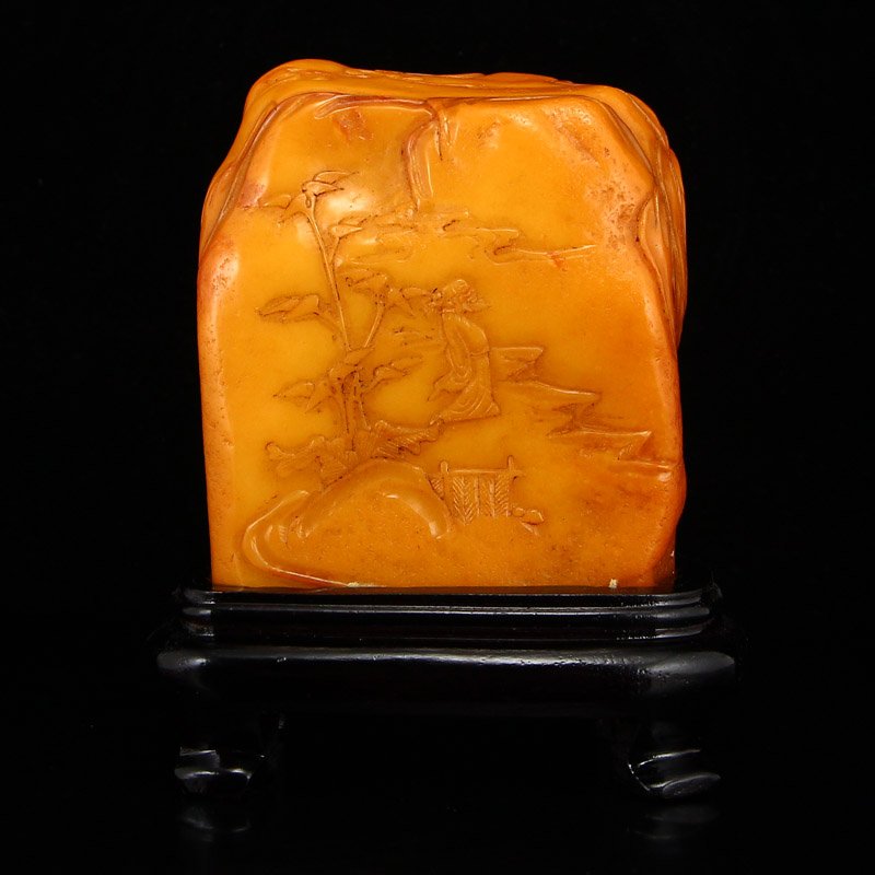 Chinese Shoushan Stone Tian Huang Stone Seal Statue (1 of 6)