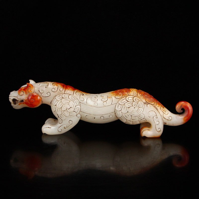 Vintage Chinese Hetian Jade Tiger Statue Aug 17, 2018 Quan Rong