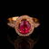 18K Solid Gold 1.25ct Ruby 0.139ct Natural Diamond Ring