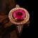 18K Solid Gold 1.25ct Ruby 0.139ct Natural Diamond Ring - 6