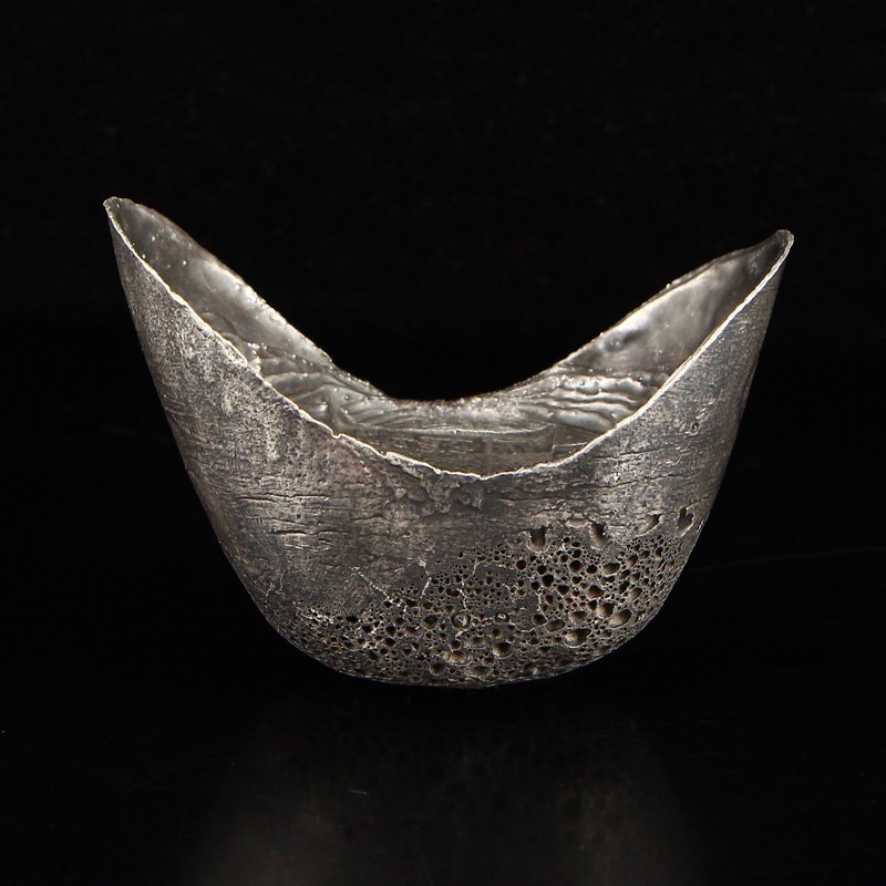 Chinese Qing Dynasty Sterling Silver Solid Silver Ingot (1 of 8)
