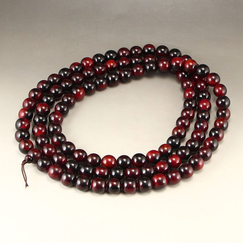 16mm 108 Beads Chinese Ox Horn Beads Prayer Necklace (1 of 6)