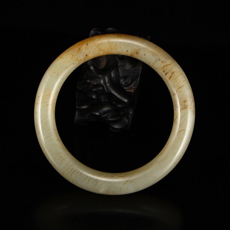 Inside Diameter 60 mm Vintage Hetian Jade Bracelet (1 of 7)