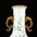 Gilt Gold Famille Rose Porcelain Double Ears Vase - 10