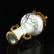 Gilt Gold Famille Rose Porcelain Double Ears Vase - 6