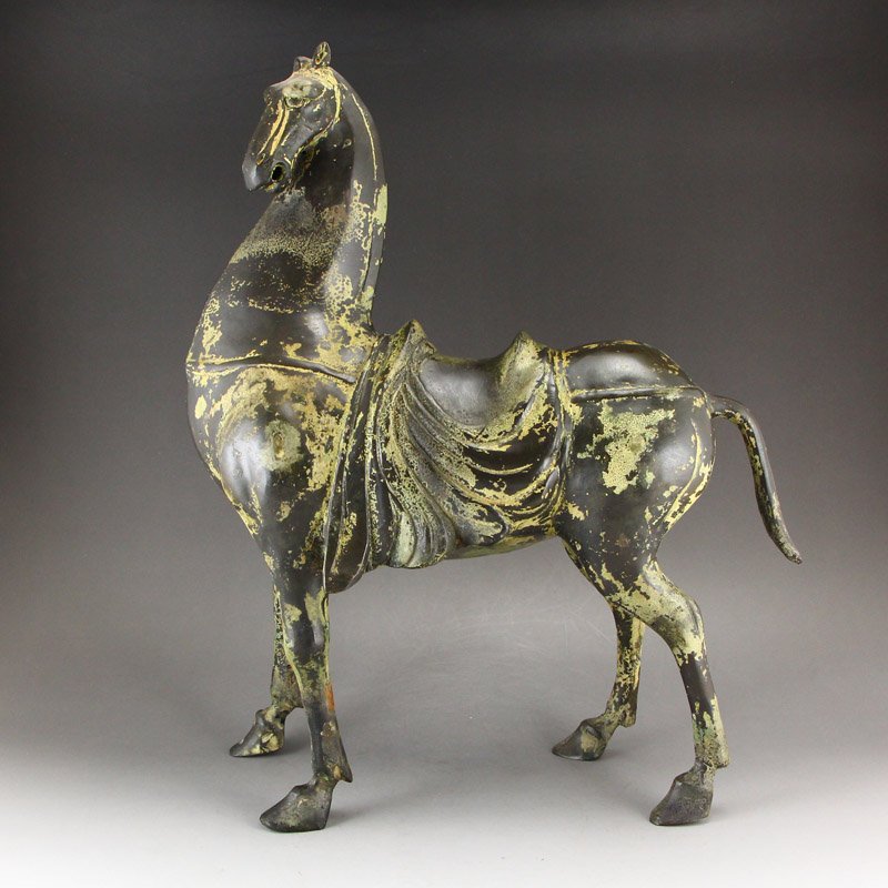 Vintage Chinese Bronze Statue - Horse (1 of 10)