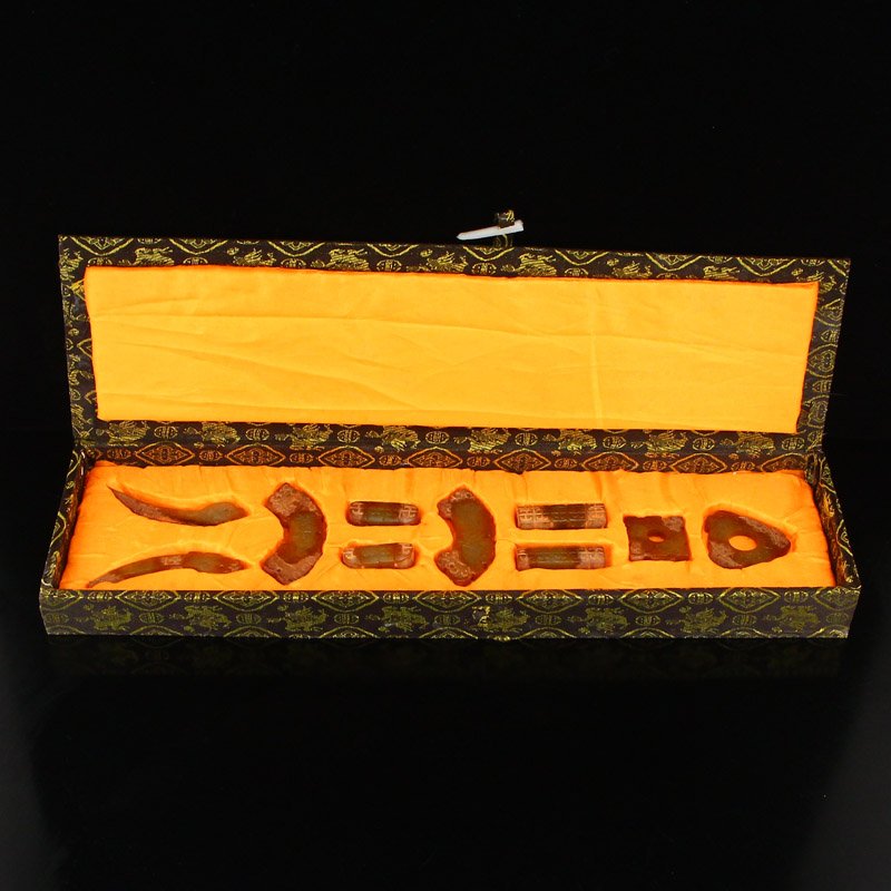 A Set 10 Pieces Vintage Chinese Hetian Jade Pendant (1 of 9)