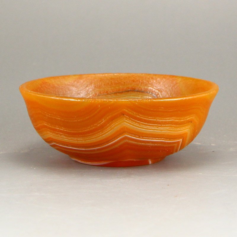 Chinese Natural Agate Bowl w Certificate (1 of 7)