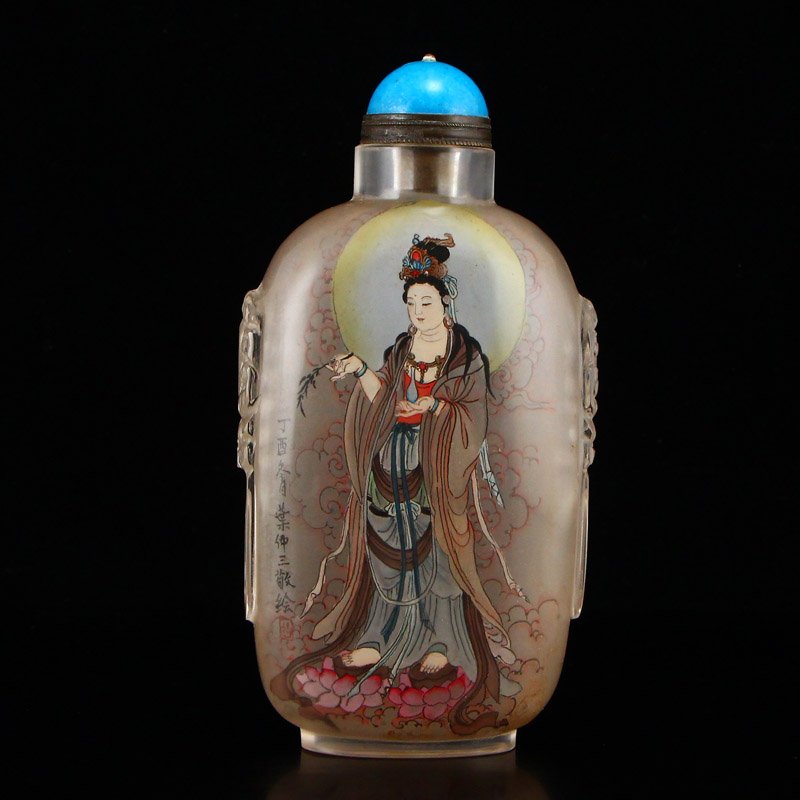Superb Peking Glass Inside Painting Snuff Bottle (1 of 8)
