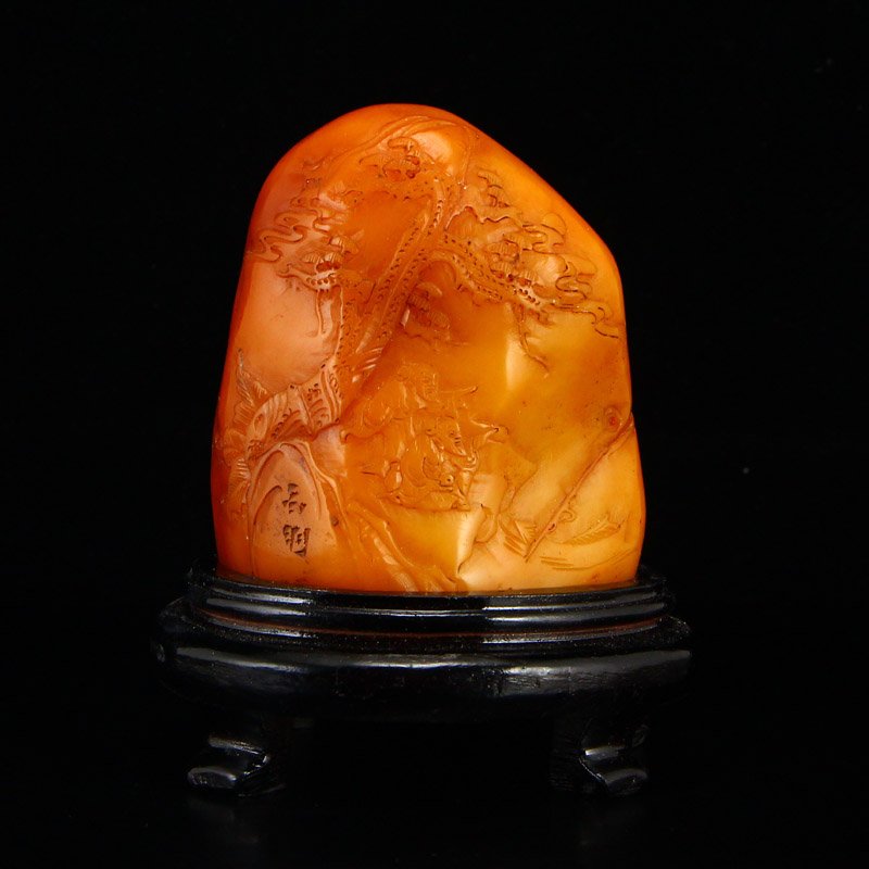 Vintage Shoushan Stone Tianhuang Stone Seal Statue (1 of 6)