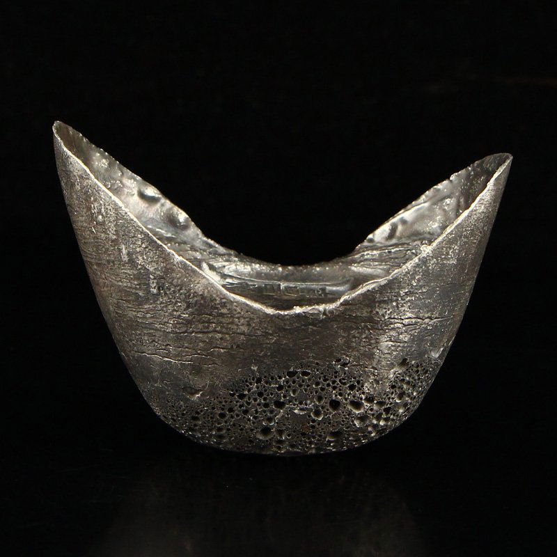 Chinese Qing Dynasty Sterling Silver Solid Silver Ingot (1 of 8)