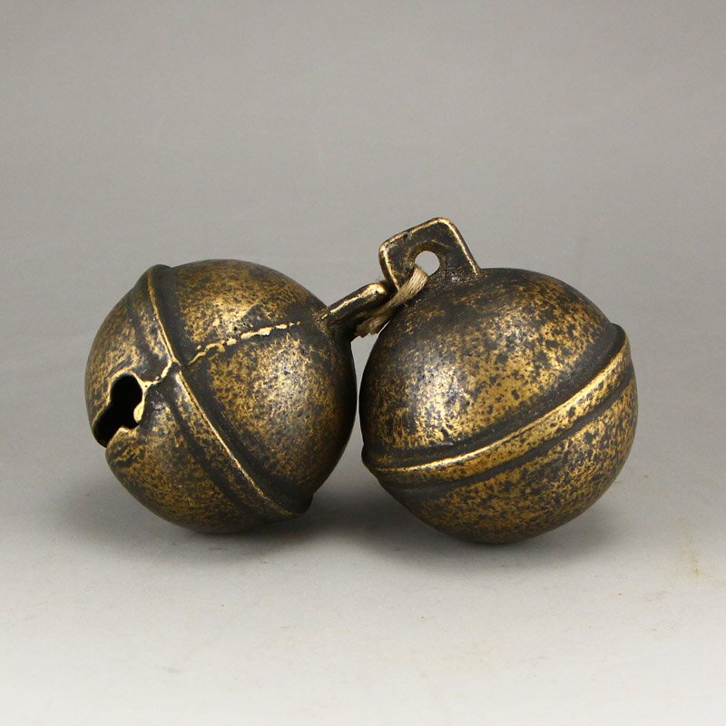 A Pair Vintage Chinese Bronze Small Bells For Horse (1 of 7)