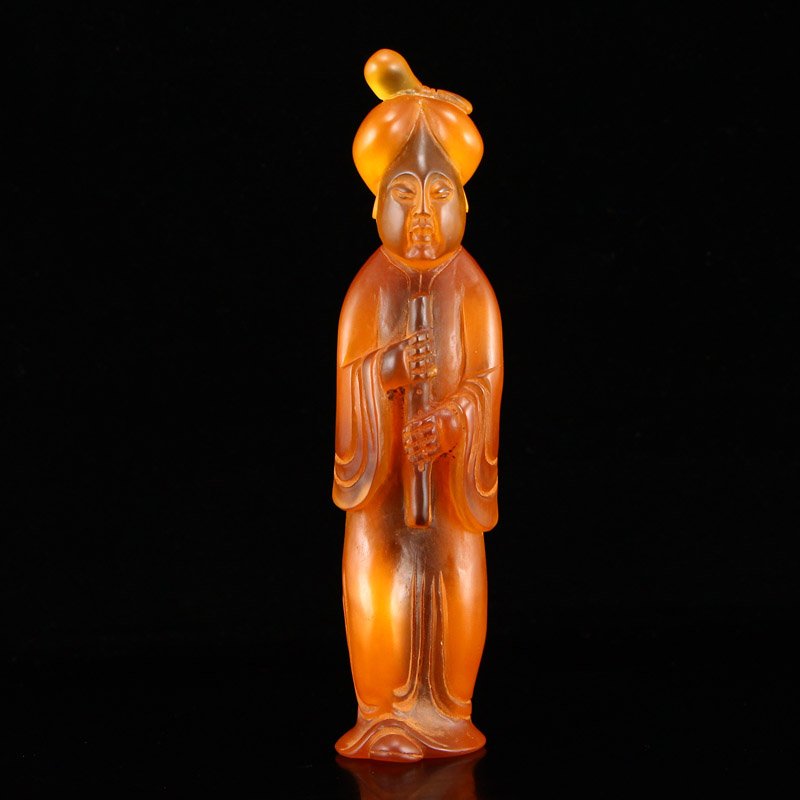 Vintage Chinese Zircon Statue - Musical Woman: Vintage Chinese Zircon Statue - Musical Woman Dimension: 140x32x27(mm) 5.51x1.26x1.46(inches) Weight: 0.77 lbs/349 g