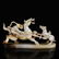Vintage Chinese Hetian Jade Statue - Hunting Scene